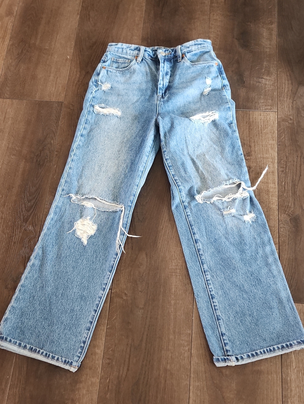 BLANKNYC The Franklin Rib Cage Jeans Sunset Rider Blue
